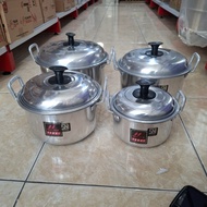 POT (WITHOUT STRAIN) aluminum/ Water cooking pot size 16cm, 18cm, 20cm, 22cm, 24cm