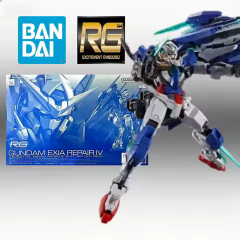Bandai RG 1/144 GN-001REIV Gundam Exia Repair IV Mobile Suit Gundam 00 Model Kit Full GN Blade Rifle