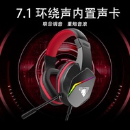Gaming Desktop Computer Headset Wired for E-sports Live Streaming3.5mm High-Fidelity Gaming Headset