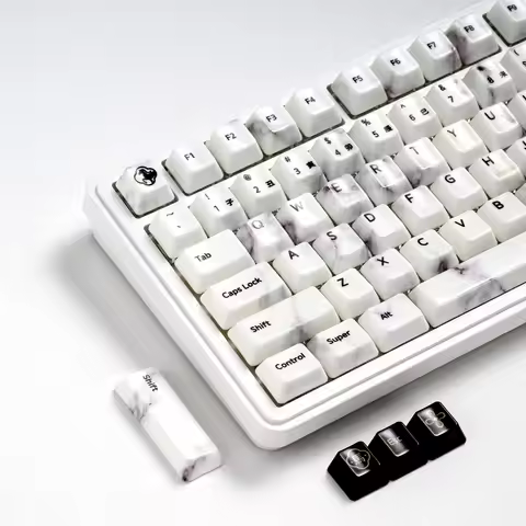 XVX Ceramic Keycaps Chinese Design Marble Pattern Top Print Keycap Dye Sub Cherry Profile 120 Keys