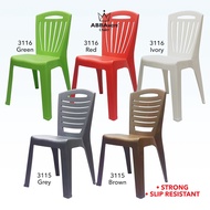 Abbaware Plastic Chair/Kerusi Makan/Kerusi Plastik/Dining Chair/Anti-slip Chair