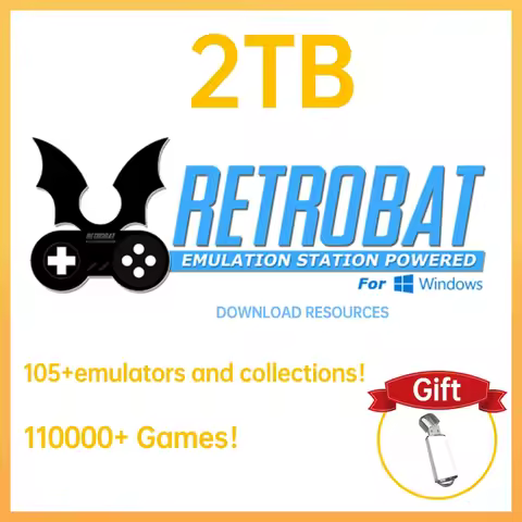 Games Download Resource with 110000+ Retro Games Retrobat System 70+ Emulators for PS3/PS2/PS1/PSP/D