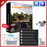 ENSCAPE 2024.1 VERSION 4.1 | FULL VERSION | COMPLETE MATERIALS AND ASSETS LIBRARIES | COMES IN A USB