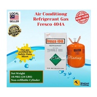 FRESCO Refrigerant gas for air-conditioning/ Gas untuk aircond -Gas R404A 10.9KG (24 LBS)