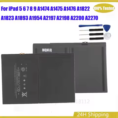 A1484 8827mAh Tablet Battery For iPad Air 1 iPad 5 6 7 8 9 A1474 A1475 A1476 A1822 A1823 A1893 A1954