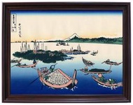 【浪漫視見】葛飾北齋 浮世繪 富嶽三十六景 富士山 風景畫 畫 名畫 裱框畫 複製畫 日本風 和風 壁畫 裝飾畫 飾品