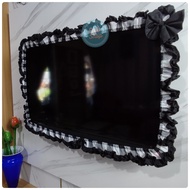 TV/ TV Cover Television/ LCD Ruffle COLOR Gingham Check Pattern for 24 inch - 52 inch TV Unique Aest