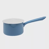 原廠正品【日本月兔印】日製單柄片手琺瑯牛奶鍋-14cm- 天空藍