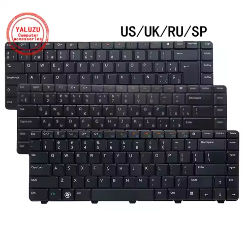 US/UK/RU/SP English/Russian/Spanish NEW Laptop Keyboard For DELL 13R 14R 14VR N4010 N4020 N4030 N502