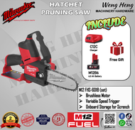 100% Genuine Milwaukee M12 FUEL HATCHET Pruning Saw / Cordless Mini Chainsaw - Model M12 FHS