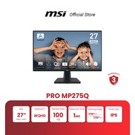 MSI MONITOR PRO MP275Q | 27" | WQHD | IPS | 100Hz | 1ms (จอคอมพิวเตอร์) [Pre-Order จัดส่งภายใน7-15