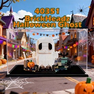 Clear Display Cabinet Kotak Telus 亚克力手办展示盒 Dust Cover Storage For Lego Set For Lego 40351 Halloween 