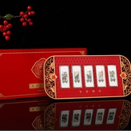 Year of the Horse 999 Sterling Silver Five Fortune Silver Bar 2026 Set Ornaments Collection Gift Gif