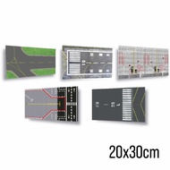 Compilation of Diorama airport landing gear model for aircraft 20x30cm