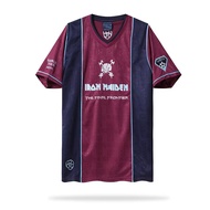 2011 West Ham United Iron Maiden version away Football Jersey Short sleeve Retro Jersey Top Quality