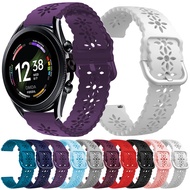 Silicone Watch Strap 22mm, Replacement for Fossil Gen 6/5/5e LTE 44mm/45mm, Lace Design for Women & 