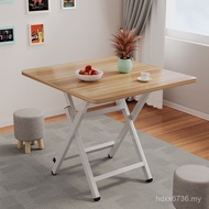 Small Apartment Simple Rental Room Square Dining Table Foldable Portable Dining Table Stall Table Ea