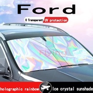 Ford mk2 mk3 sun visor Colorful laser sunshade umbrella curtain Car Front Window Sunshade Cover heat