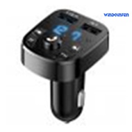 [WQF]Dual USB Bluetooth-compatible 5.0 Receiver FM Transmitter Car MP3 Player Kit Quick Charger