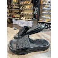 *GENUINE NEW Season* ADIDAS ALPHA BOUNCE TRIPLE BLACK 2.0 SLIPPERS (NEW VERSION)