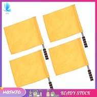 Sports Referee Flag 4 Pieces Track and Field Event Referee Flag Football Goal Flag Flag Bearer Flag 