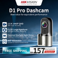Hikvision D1 Pro Dashcam 2K 1440P + HDR | Dashcam Untuk Kereta | 360° Rotatable Lens | F1.55 Large A