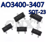 50~100PCS AO3400 AO3401 AO3402 AO3403 AO3404 A03405 A3406 AO3407 Patch SOT23 MOT23 MOS Field Effect 