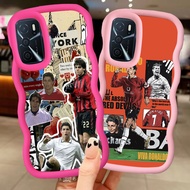 MERAH Z-9 Cristiano Ronaldo Red Black Pink Case Casing for OPPO A54 A54S A55S A16S A16 A55 5G