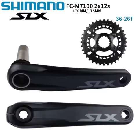 SHIMANO SLX M7100 Crankset 2x12s 170mm 175mm Crank Arm 32T/34T Chainring Crown For Mountain Bike Cra