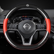 Nissan sợi carbon Vỏ Bọc Vô Lăng Ô Tô cho Nissan Teana X-Trail Navara almera urvan latio Grand Livin