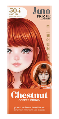 [ครีมย้อมสีผม] Juno Pick Me Pantone Hair Color Milk Cream (เชสท์ นัท)