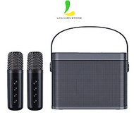 Loa Bluetooth Karaoke YS219 (YS-219) - Loa di động chất liệu nhựa cứng tặng kèm bộ đôi micro không dây nhẹ hơi có chức năng thay đổi giọng nói