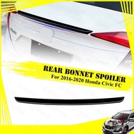 ZERUIFor 2016 - 2020 Honda Civic FC Ducktail Spoiler Rear Trunk Spoiler Rear Wing Lip