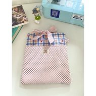 RIBBON AND PIE. Ipad Sleeve Ribbon | Pouch Novel | Cloth Book Bag | Cloth Book Bag