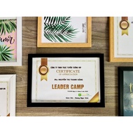 Photo Frame - Certificate Frame 21x30cm(A4)/ 25x35cm(B4)/30x42cm(A3) - Black Frame Wall Mounted Desk