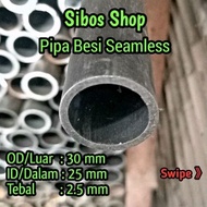 Seamless Iron Pipe Od 30mm Id/ 25mm Thickness 2.5mm 10cm to 100cm