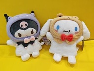 正版手偶公仔10cmKuromi 玉桂狗melody kitty 水怪叮噹青蛙