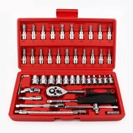 1/ 4" Socket Wrench Set 46 Pcs / Tool Kit Sock Set Socket Wrench/