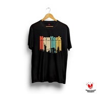 New York Collours Building T-Shirt Souvenir T-Shirt By New York USA/Ligar24 tshirt