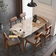 SST Luxury dining table sintered stone top with solid wood frame, Nordic Japanese MUJI simplest design, for Office hotel restaurant lobby (ETA: 1mth)