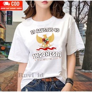 MERAH Independence Clothes, Indonesian Independence Day T-shirts, August 17th, Paskibra, Men's and W