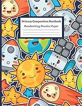 Primary Composition Notebook Handwriting Practice Paper: Sky Space Design Kindergarten writing paper