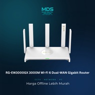 Ruijie RG-EW3000GX EW3000GX Wi-Fi 6 Mesh Router AX3000 Wi-Fi 6 Dual-WAN Gigabit Router