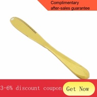 YQ9 LMETJMA 3 in 1 Stainless Steel Butter Knife Cheese Dessert Jam Spreaders Cream Scraper Bread Splitter Butter Spreade