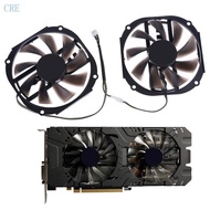 CRE 2pcs 95mm 4gb 2048SP GPU Cooler Cooling Fan for Yeston RX480 570 580 Graphics Card Fan