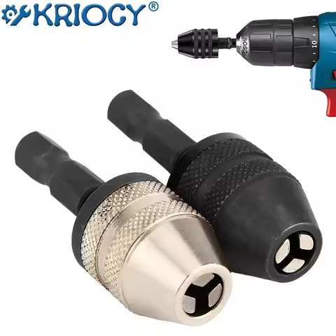 Keyless Drill Chuck Screwdriver Impact Driver Adaptor 1/4 '' Hex Shank Drill Bit Tool Convertor Adap