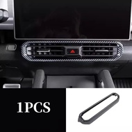 aihei สำหรับ Chery Jetour Traveler T2 2023 2024 Abs คาร์บอนไฟเบอร์ Central Control Air Outlet Panel 