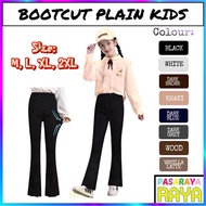 KGT Bamboo Slack Mini Bootcut Kids M-2XL Perempuan KIDS Bootcuts Pants Seluar Getah Slack Panjang Ka
