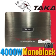 Monoblock Car Amplifier 4000Watts TAKA High Power Amp TK-M250.1 Suitable for Car woofer Double Coil 