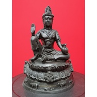 手拿钱袋 财富在手 超级富裕模泽度金供奉型 高24宽16.5厚16cm Phra Jatukam Rammathep Wat Mahatat 2550